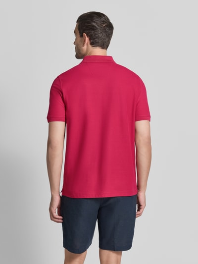 Fynch-Hatton Regular Fit Poloshirt mit Label-Stitching Aubergine 5
