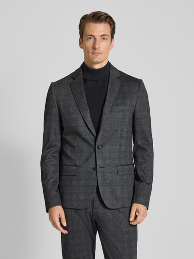 Antony Morato 2-knoops colbert met reverskraag, model 'ASHE' Zwart - 4