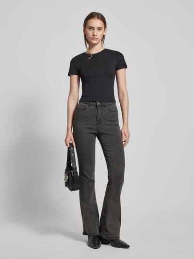 Noisy May Slim fit bootcut jeans met 5-pocketmodel, model 'SALLIE' Antraciet - 1