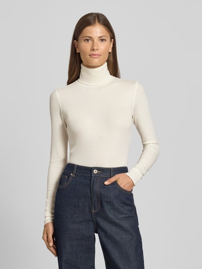 Polo Ralph Lauren Longsleeve aus Lyocell-Mix in Strick-Optik Weiss 4