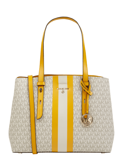 MICHAEL Michael Kors Shopper met logomotief, model 'Mel' Geel - 2