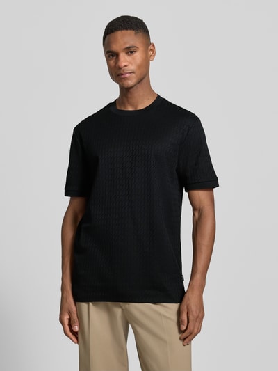 BOSS Regular Fit T-Shirt aus reiner Baumwolle Modell 'THOMSON' Black 4