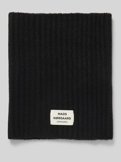 MADS NØRGAARD Loop-Schal aus Schurwoll-Mix Modell 'Tosca' Black 1