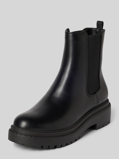 Guess Chelsea boots met logobedeltje, model 'Leanna' Zwart - 1