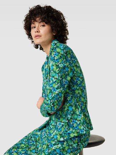 ICHI Blazer in batiklook, model 'Kate' Groen - 3