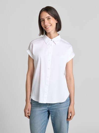 comma Bluzka koszulowa z listwą guzikową Złamany biały 4