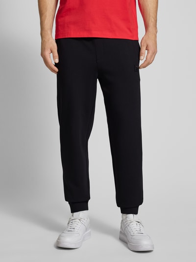 HUGO Sweatpants mit Label-Patch Modell 'Dimacs' Black 4