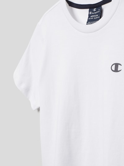 CHAMPION T-Shirt mit Logo-Detail Weiss 2