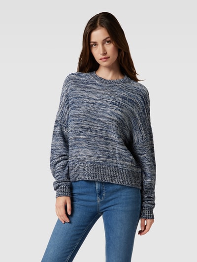 Esprit Gebreide pullover in gemêleerde look Marineblauw - 4