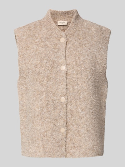 FREE/QUENT Weste in Strick-Optik Taupe 2