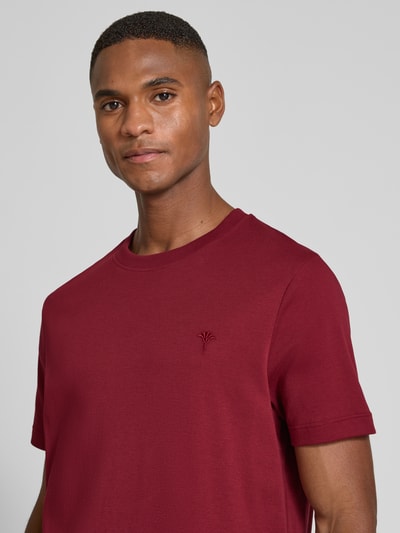 JOOP! Collection T-Shirt mit geripptem Rundhalsausschnitt Modell 'Priamo' Kirsche 3