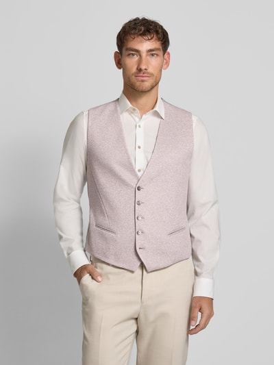Zuitable Gilet met V-hals, model 'WESLEY' Lichtrood - 4