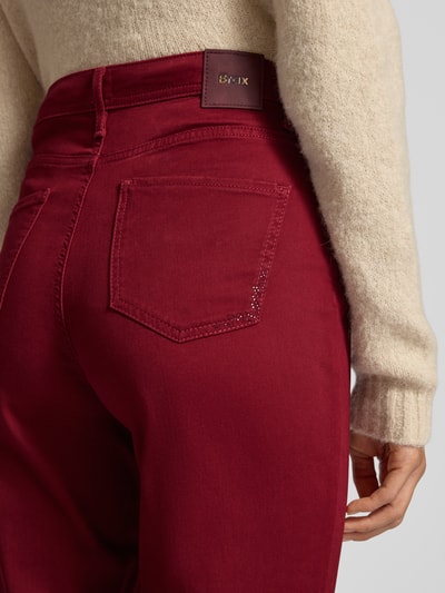 Brax Slim fit jeans in 5-pocketmodel, model 'STYLE.CAROLA' Bordeaux - 3
