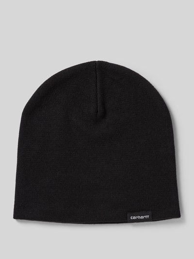 Carhartt Work In Progress Czapka beanie z detalem z logo Czarny 1