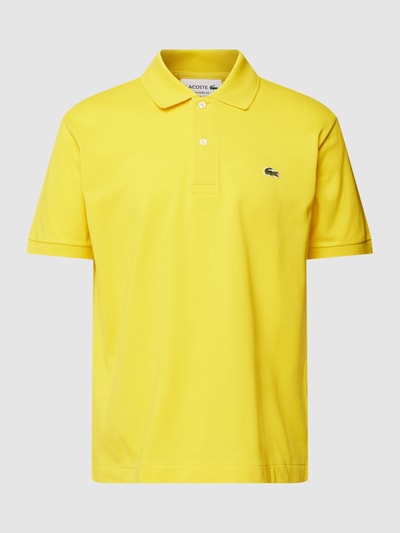 Lacoste Classic fit poloshirt met labelapplicatie Donkergeel - 2