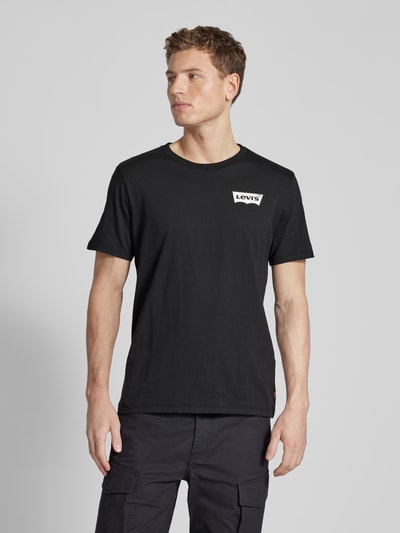 Levi's® T-shirt met labelprint Zwart - 4