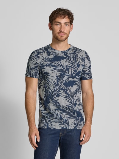 s.Oliver RED LABEL Regular Fit T-Shirt aus reiner Baumwolle Dunkelblau 4