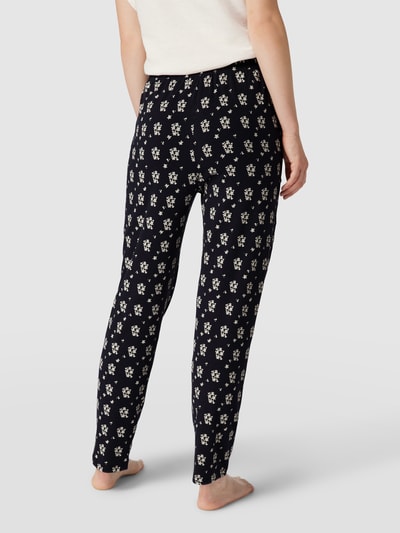 Marc O'Polo Hose mit floralem Allover-Print Dunkelblau 5