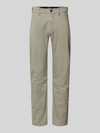 Produktfoto, Regular Fit Chino aus Baumwoll-Mix von s.Oliver RED LABEL in Optik: Unifarben, Passform: Regular-Fit, 5-Pocket-Design, Label-Patch, Knopf und Reißverschluss, Material: Baumwoll-Mix, neutrale glatte Textur