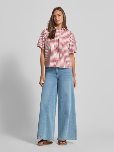 MAC Wide Fit Jeans mit Zierschleife Blau 1