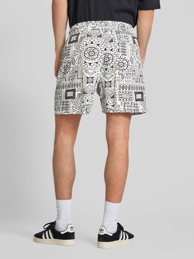 Only & Sons Shorts mit Allover-Muster Modell 'BOLD LIFE' Weiss 5