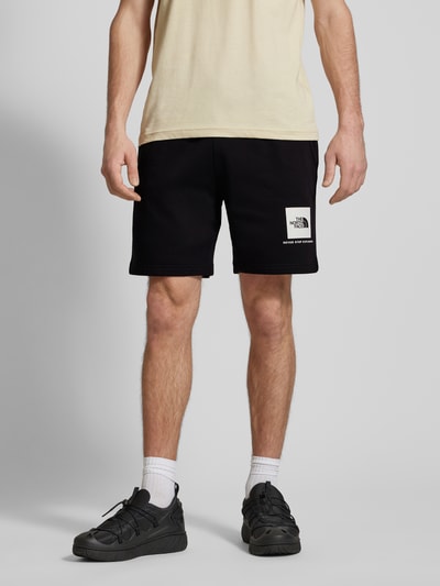 The North Face Regular fit sweatshorts met labelprint Zwart - 4