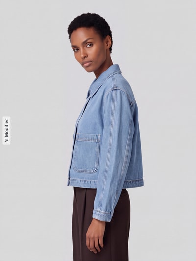 Marc O'Polo DENIM Kurtka jeansowa o kroju relaxed fit z czystej bawełny Jeansowy niebieski 3