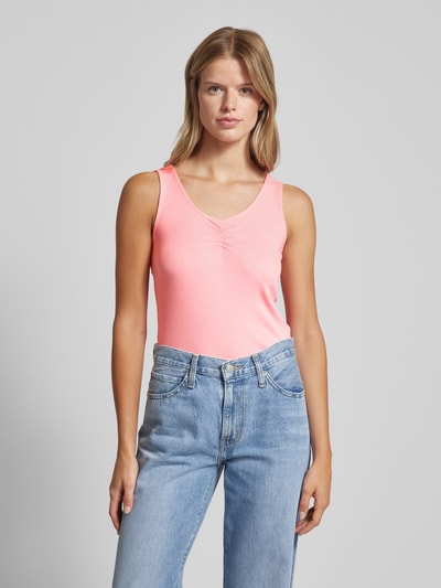 Tom Tailor Denim T-Shirt mit Label-Detail Pink 4