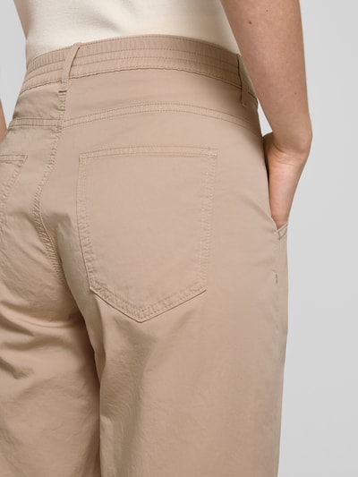 Brax Flared stoffen broek met verkort model, model 'STYLE.MAINE' Beige - 3