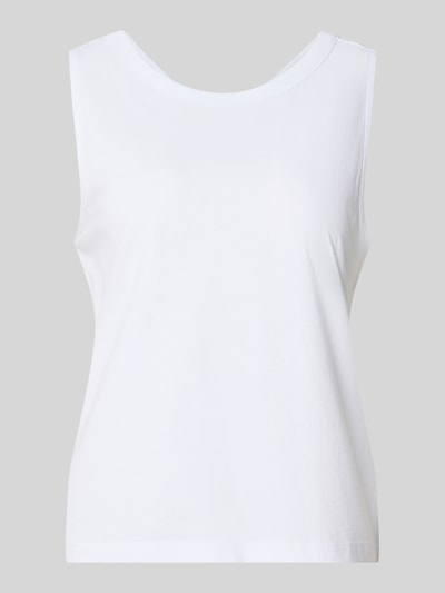s.Oliver RED LABEL Regular Fit Trägertop aus Baumwoll-Mix Weiss 2