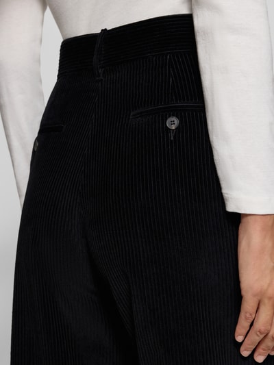 Weekend Max Mara Wide Leg Cordhose aus reiner Baumwolle Modell 'TANIA' Black 3