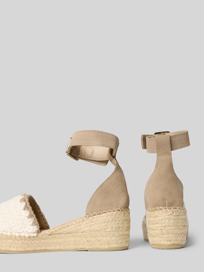 Espadrij Wedges mit Keilabsatz Beige 2