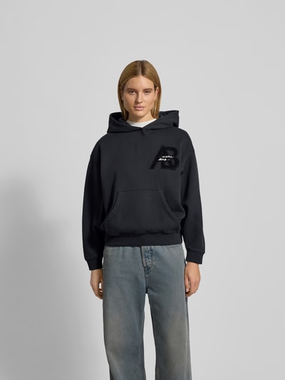 Anine Bing Regular Fit Hoodie mit Logo-Detail Black 4