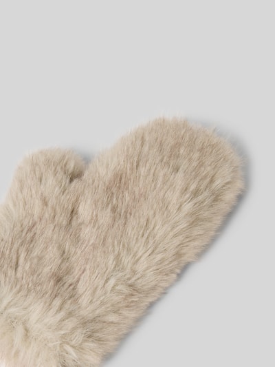 Marc Cain Handschoenen met imitatiebont Ecru - 3