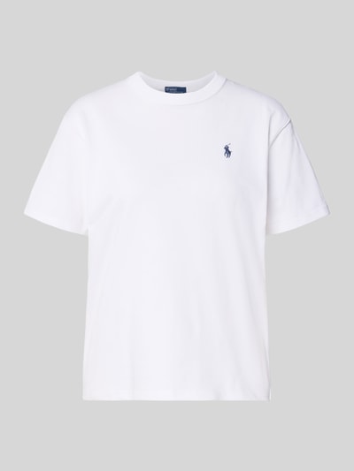 Polo Ralph Lauren T-Shirt mit Label-Stitching Weiss 2