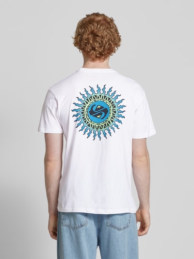 Quiksilver T-shirt met labelprint Wit - 5