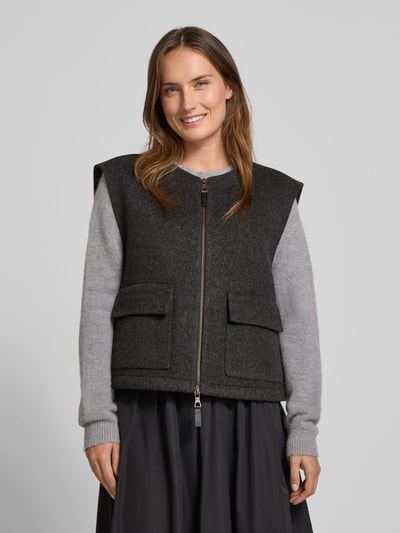 MOS MOSH Gilet met ritssluiting Donkergrijs - 4