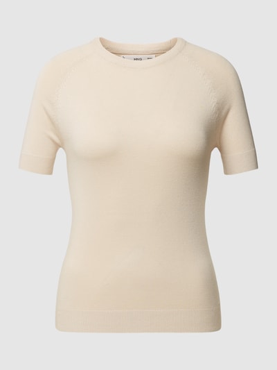 Mango T-Shirt in Strick-Optik Modell 'TOP ALMA' Sand 2