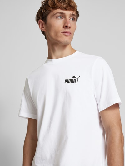 PUMA PERFORMANCE T-Shirt mit Label-Print Weiss 3