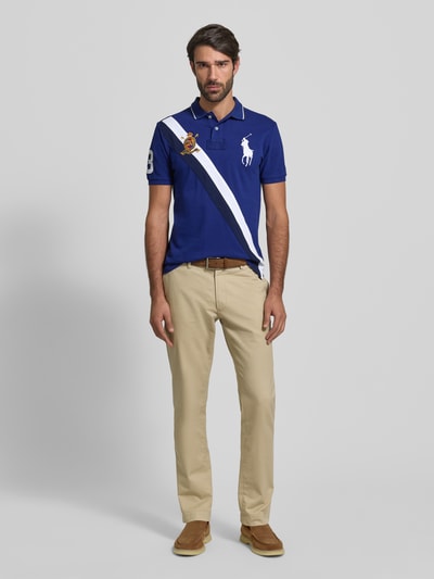 Polo Ralph Lauren Poloshirt met labelstitching Donkerblauw - 1