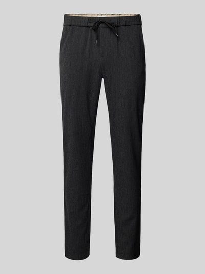 Only & Sons Stoffen broek met elastische band, model 'LINUS' Zwart - 2