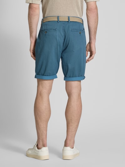 Lerros Bermudas mit Gürtel und Gesäßtaschen Rauchblau 5