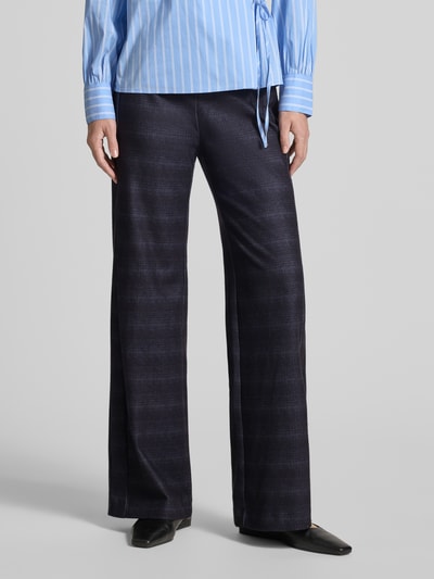 Christian Berg Woman Wide leg broek met elastische band Donkerblauw - 4