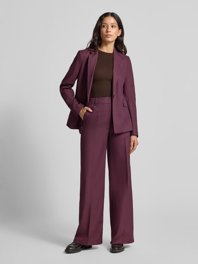 Christian Berg Woman Selection Stoffhose mit französischen Eingrifftaschen Pflaume 1