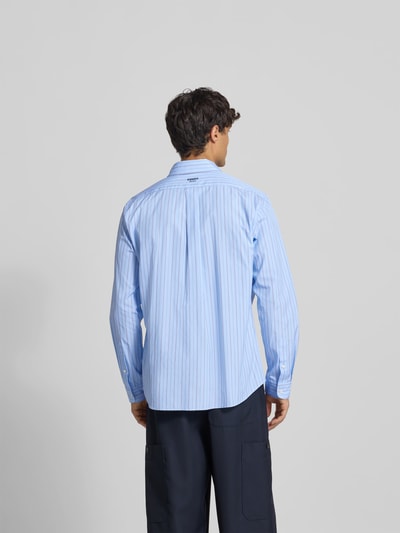 Kenzo Freizeithemd mit Logo-Stitching Hellblau 5