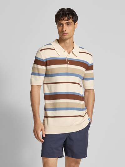 Scotch & Soda Poloshirt mit kurzer Knopfleiste Offwhite 4