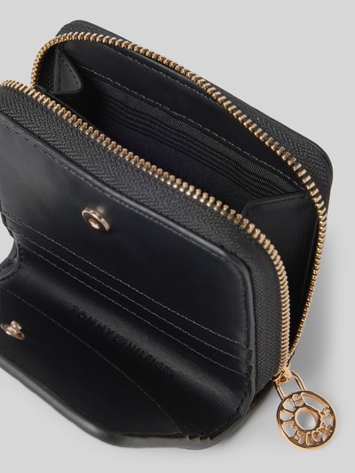 Tommy Hilfiger Portemonnaie mit Label-Applikation Modell 'DISTINCT' Black 3