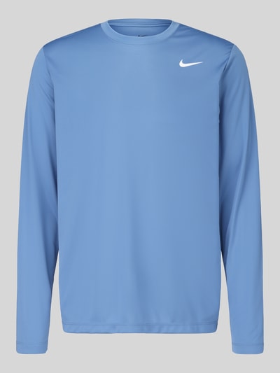 Nike Training Regular Fit Sport-Langarmshirt mit Rundhalsausschnitt Blau 2