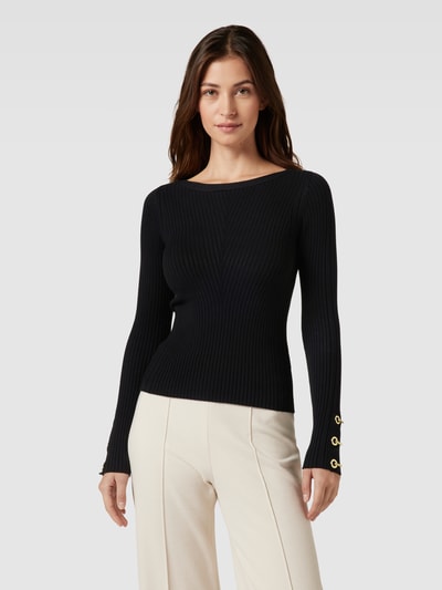 Marciano Guess Sweter z dzianiny z fakturowanym wzorem model ‘ALICE’ Czarny 4