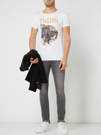 Tigha T-shirt met print Wit - 1